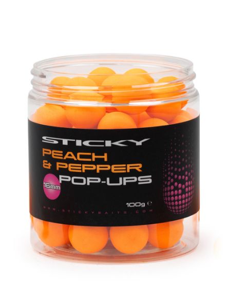 Picture of Sticky Baits Pop Up Peach & Pepper 16mm