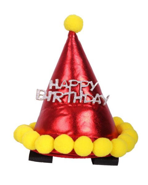 Picture of QHP Birthday Hat For Horses Red