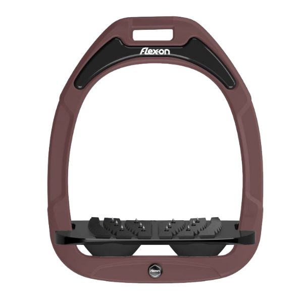 Picture of Flex-on Green Composite Stirrups Chocolate/Black/Black Inclined Ultra Grip