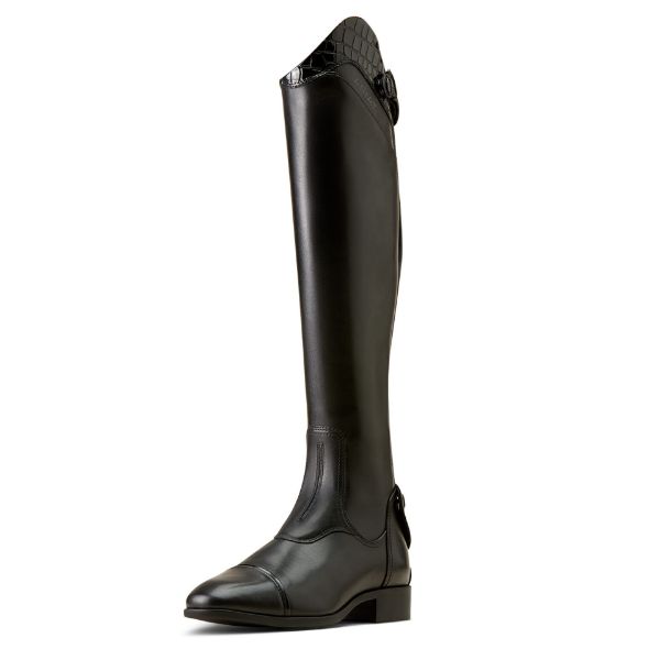 Picture of Ariat Womens Palisade Show Boot Black/Black Croc Print