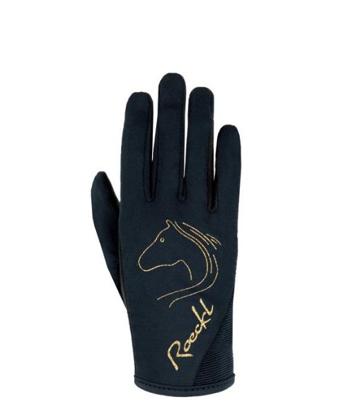 Picture of Roeckl Junior Tryon Gloves Black / Gold