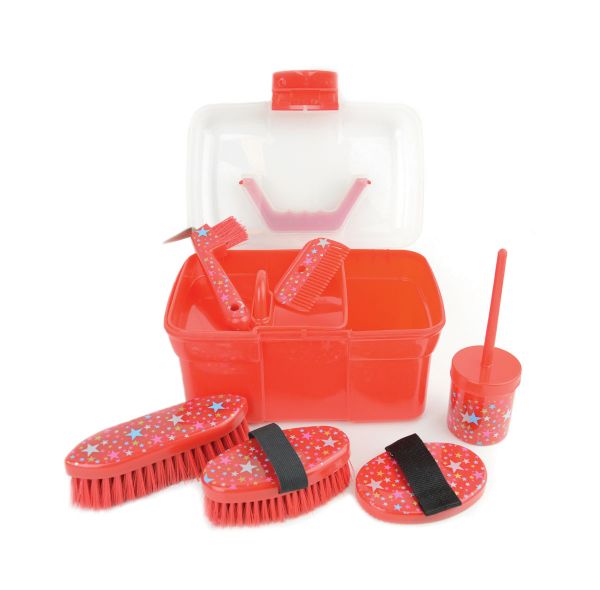 Picture of Lincoln Star Pattern Grooming Kit Red