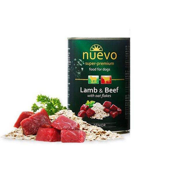 Picture of Nuevo Dog Senior Lamb & Beef With Oat Flakes 400g
