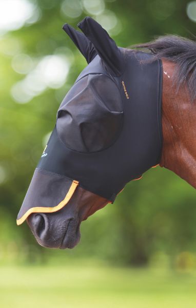 Picture of Shires FlyGuard Pro Stretch Fly Mask With Nose Jet
