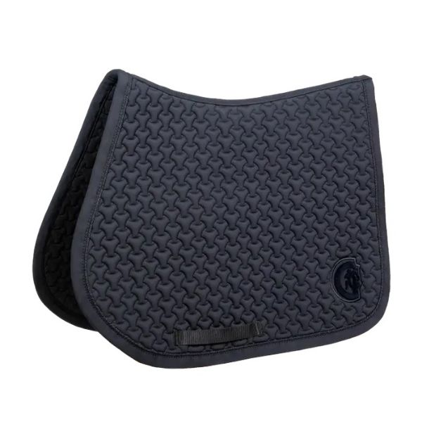 Picture of Kentucky Horsewear Saddle Pad Plaited 3D Logo Show Jumping Black Full
