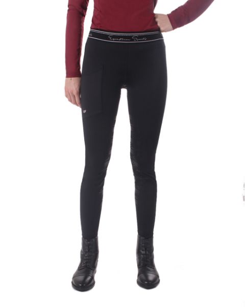 Picture of QHP Riding Tights Eden Full Grip Black