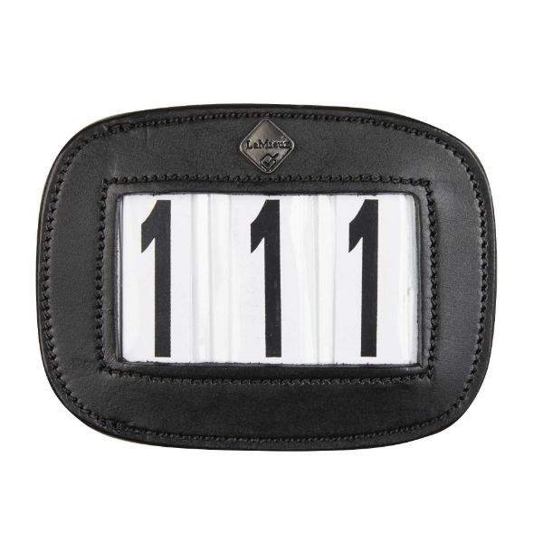 Picture of Le Mieux Saddle Pad Number Holder Square Plain Black