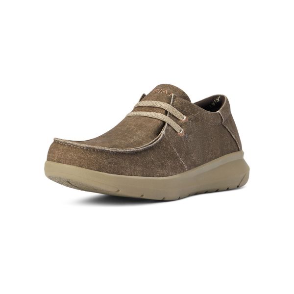 Picture of Ariat Mens Hilo Stretch Brown Canvas