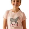 Picture of Ariat Youth Roller Pony SS T-Shirt Blushing Rose