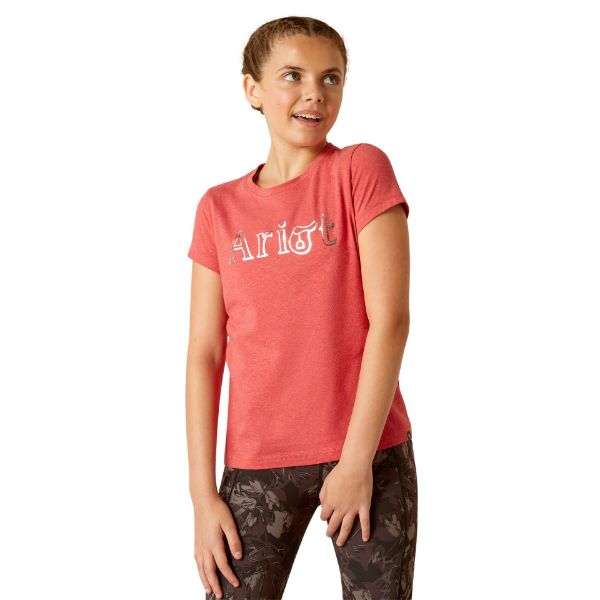 Picture of Ariat Youth Saddle SS T-Shirt Baked Apple