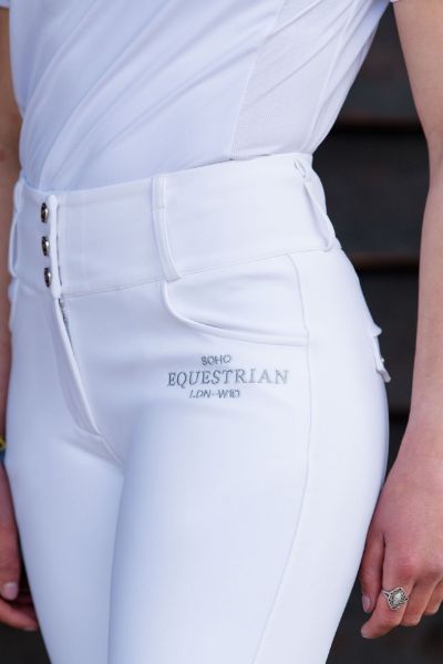 Picture of Soho Equestrian Breeches Full Grip White