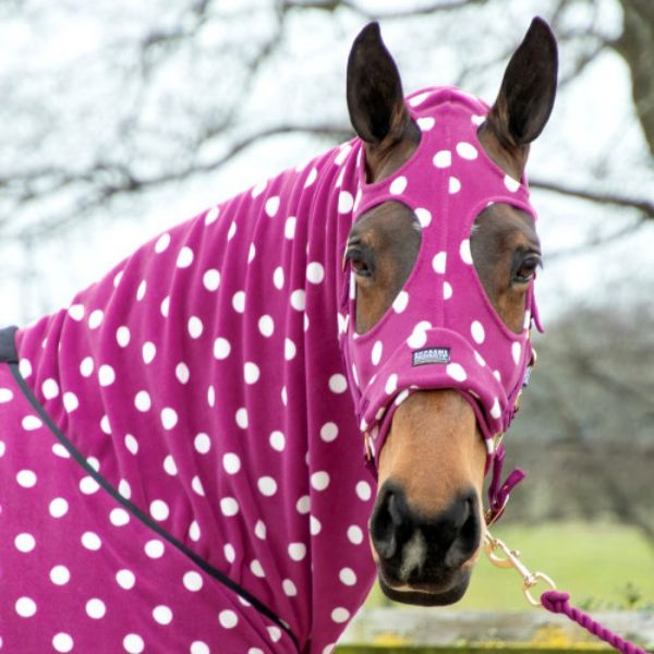 Picture of Supreme Products Dotty Fleece Hood Magical Mulberry