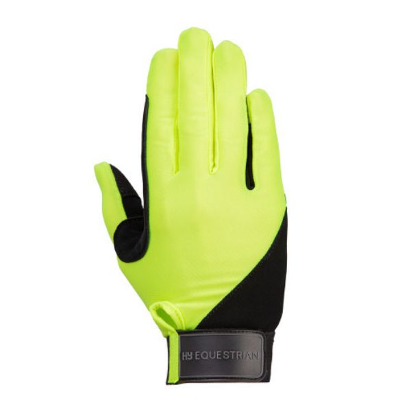 Picture of Hy Equestrian Absolute Fit Glove Reflective Yellow