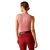 Picture of Ariat Womens Hailey 1/4 Zip Sleeveless Baselayer Dusty Rose