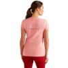 Picture of Ariat Womens Petal Font Short Sleeved T-Shirt Flamingo Plume
