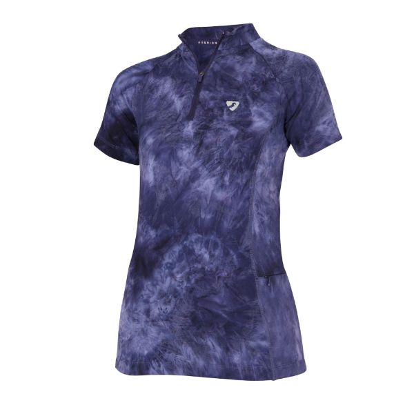 Picture of Aubrion Revive Short Sleeve Base Layer Navy Tie Dye