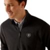 Picture of Ariat Mens Friday Cotton 1/2 Zip Sweatshirt Charcoal 