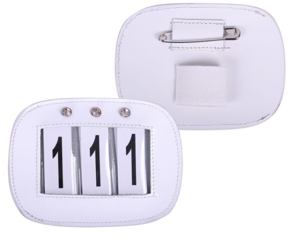 Picture of QHP Number Holder White Diamonte