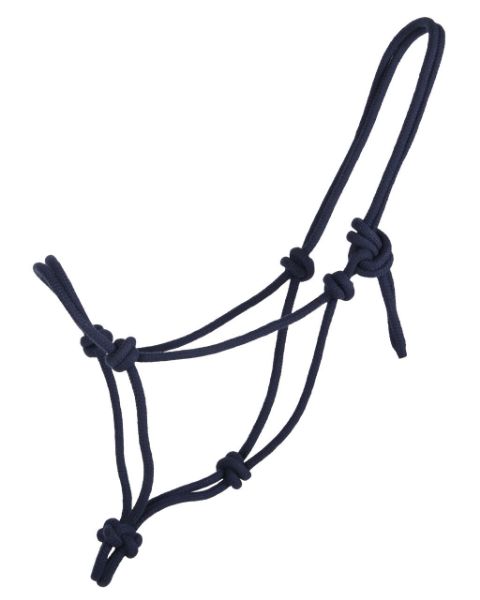 Picture of QHP Rope Halter Basic Navy