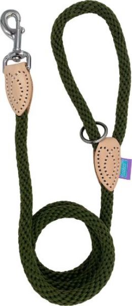 Picture of Hem & Boo Thin Softtouch 8mm Trigger Rope Lead Green 48" (120cm)