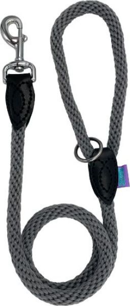 Picture of Hem & Boo Trigger Supersoft 14mm Rope Lead Grey 48" (120cm)