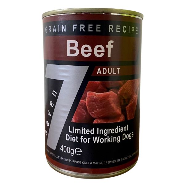 Picture of Seven Dog - Adult Beef Grain Free Tin 400g