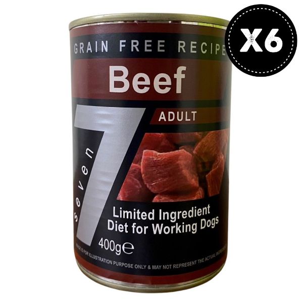 Picture of Seven Dog - Adult Beef Grain Free Tins 6x400g