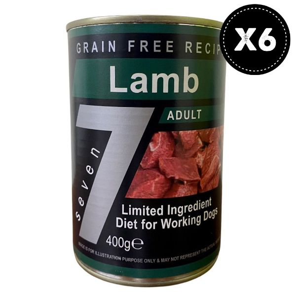 Picture of Seven Dog - Adult Lamb Grain Free Tins 6x400g