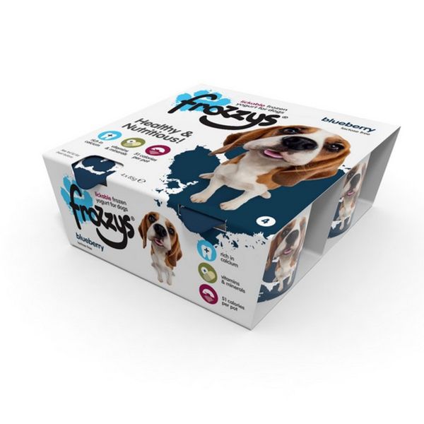 Picture of Frozzys 4pk Blueberry Frozen Yoghurt For Dogs