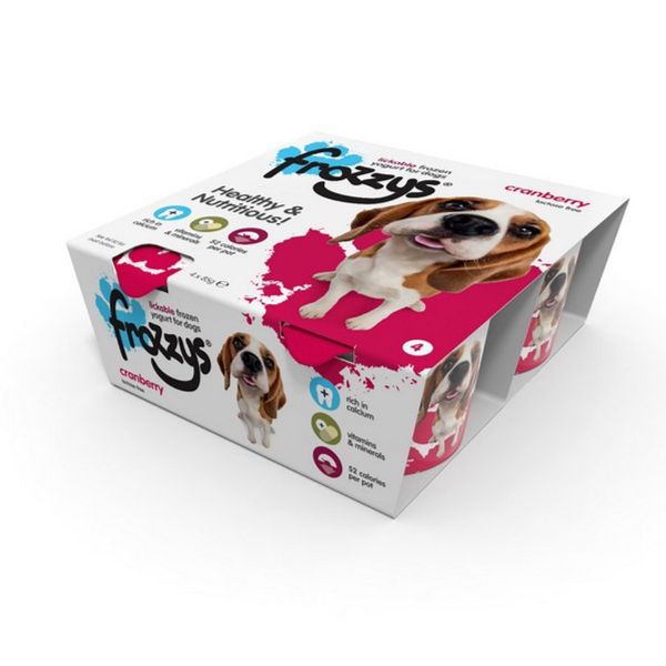 Picture of Frozzys 4pk Cranberry Frozen Yoghurt For Dogs