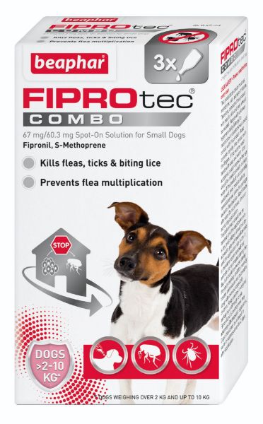 Picture of Beaphar Fiprotec Combo Small Dog Spot On 3 Tube