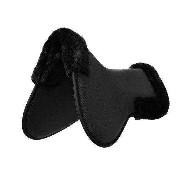 Picture of Kentucky Horsewear Sheepskin Anatomic Half Pad Absorb Black / Black