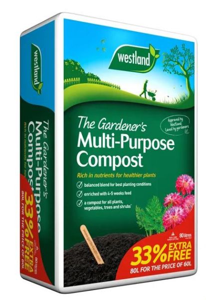 Picture of Westland The Gardeners Multi-Purpose Compost 80L (60L + 33% Xtra Free)