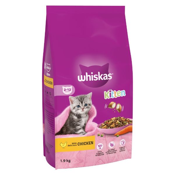 Picture of Whiskas Kitten & Junior Complete Chicken 1.9kg