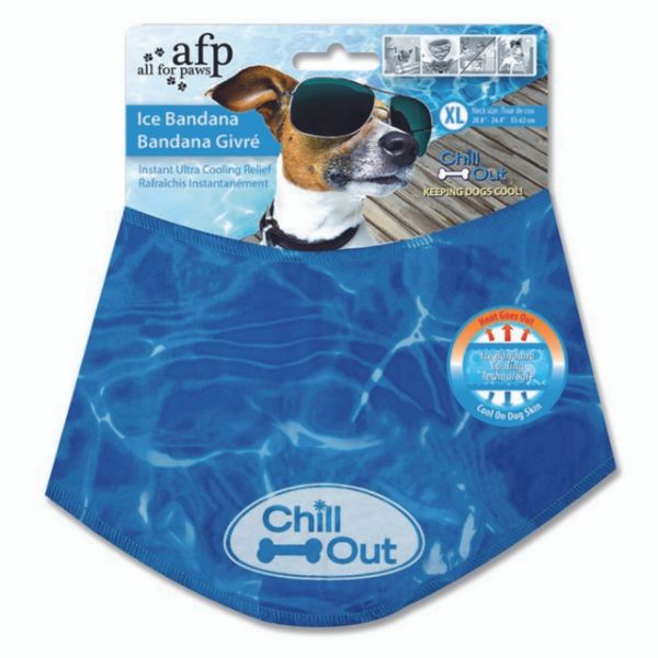 Picture of All For Paws Chill Ice Bandana X-Large 