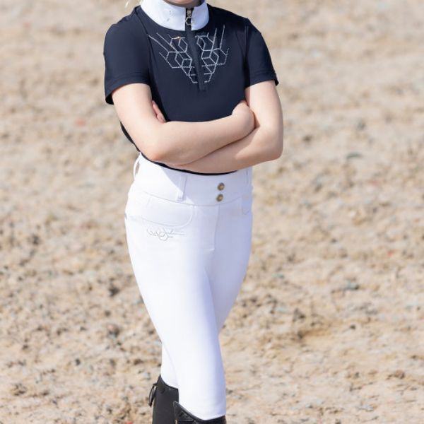 Picture of Coldstream Next Generation Ledmore Diamante Riding Tights White