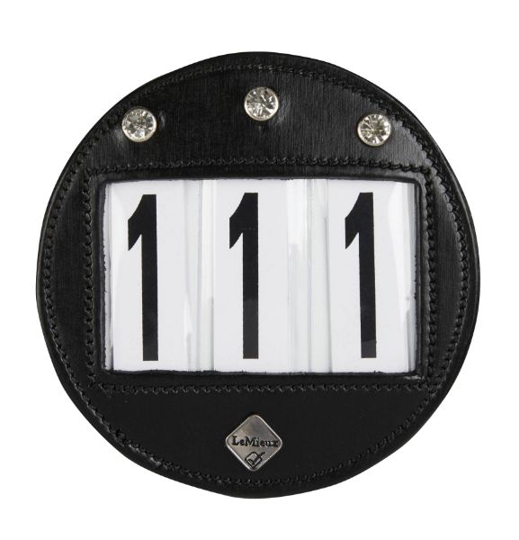 Picture of Le Mieux Bridle Number Holder Diamante Black