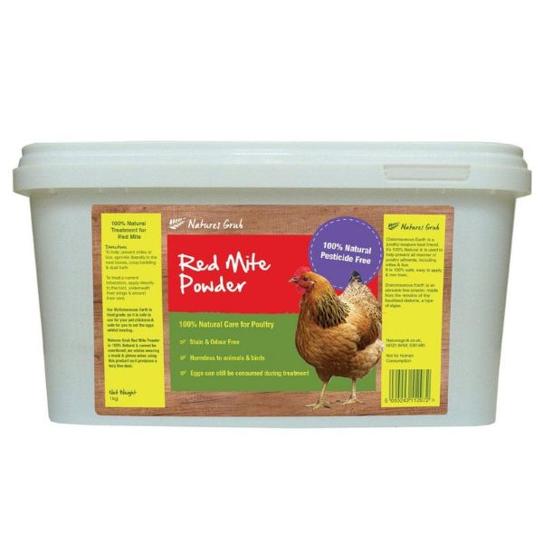 Picture of Natures Grub Red Mite Powder 1kg Bucket