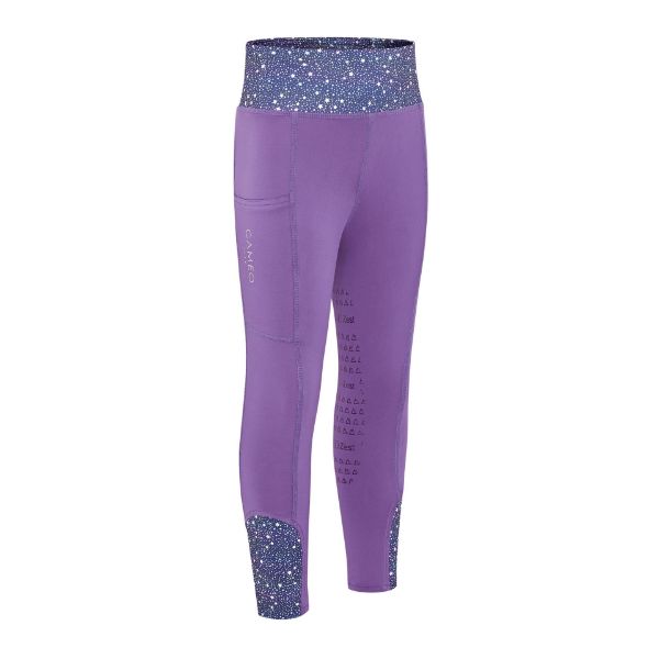 Picture of Cameo Junior Zest Riding Tights Purple Stars