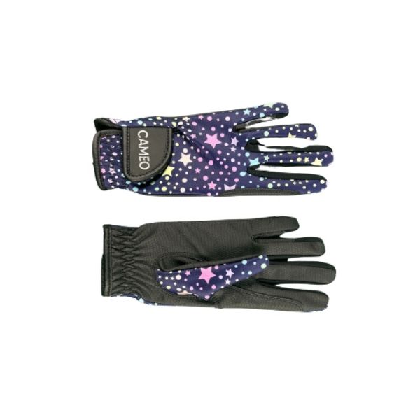 Picture of Cameo Equine Junior Zest Riding Glove Purple Stars