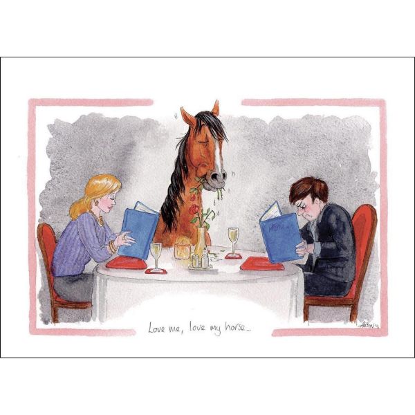 Picture of Alisons Animals Card Large - Love Me Love My Horse