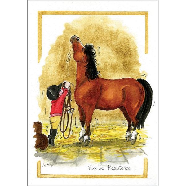 Picture of Alisons Animals Card Large - Passive Resistance