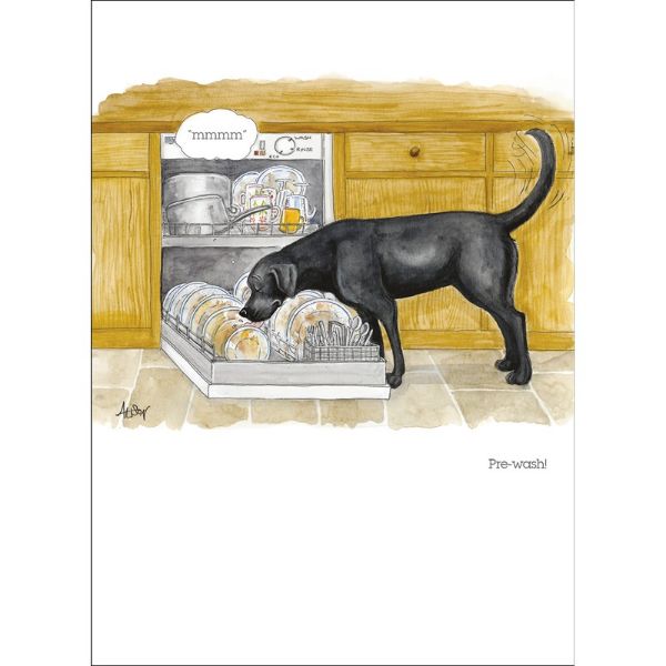 Picture of Alisons Animals Blank Card Pre-wash