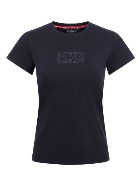 Picture of Le Mieux Ladies Union Jack T-Shirt Navy