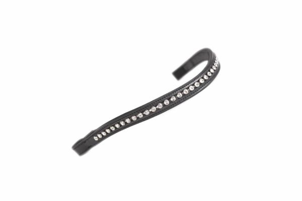 Picture of Shires Velociti GARA Large Diamante Browband Black / Clear XFull