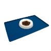 Picture of Great & Small Blue Silicone Food Mat With Waves Blue