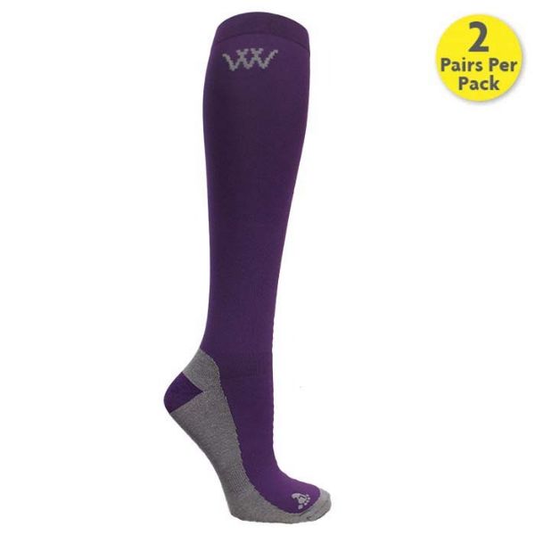 Picture of Woof Wear Competiton Riding Socks Damson UK3-5.5 S