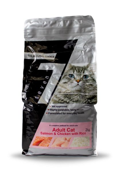 Picture of Seven Cat - Adult Salmon & Chicken With Rice 400g