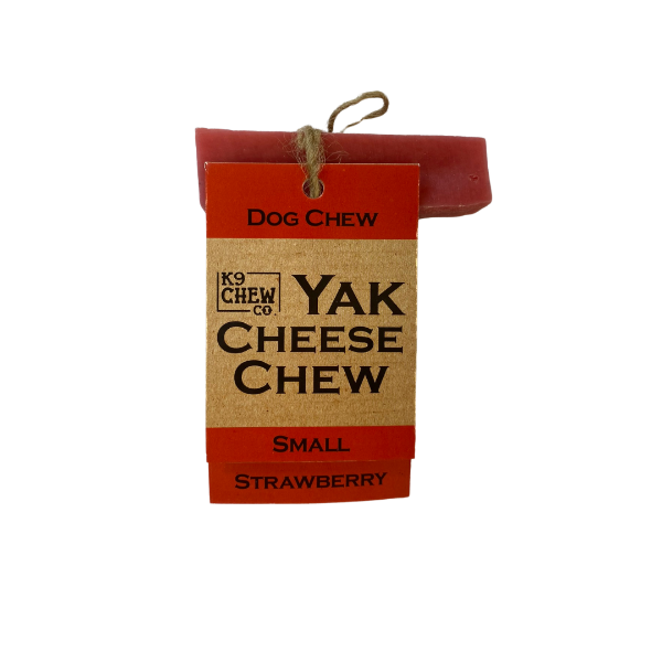 Picture of The Yak Cheese Chew Co. Dog Chew Strawberry Small