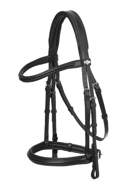 Picture of Le Mieux Arika Cavesson Bridle Black / Silver 